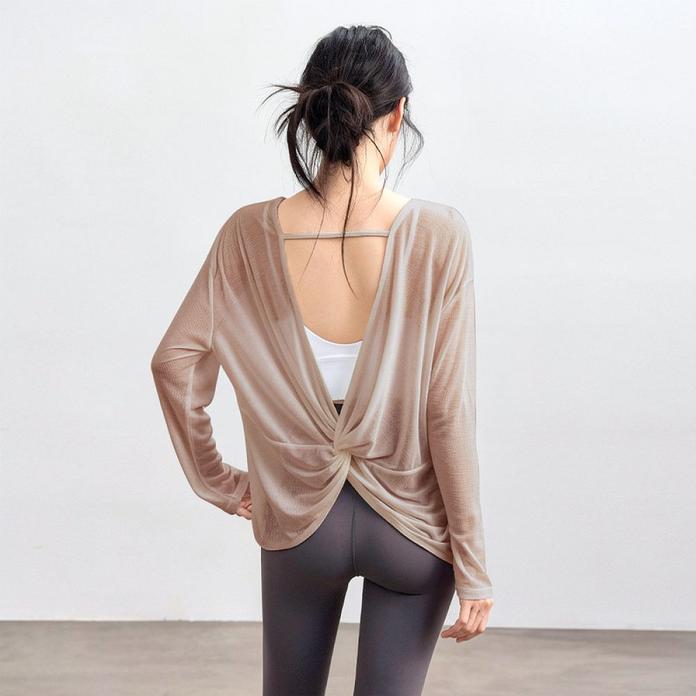 Yoga Fitness Training - Blusa de yoga leve para mulher,